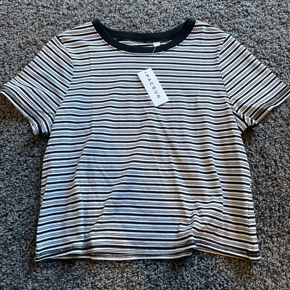 PacSun Women Size M Striped Tee